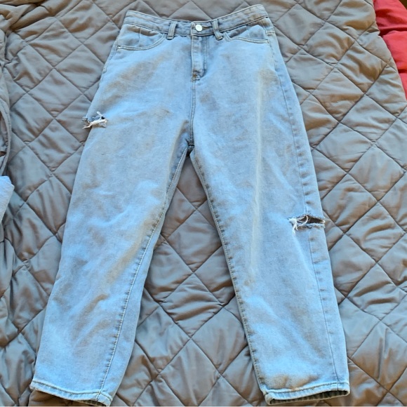 Light blue high rise mom jeans - Picture 1 of 10